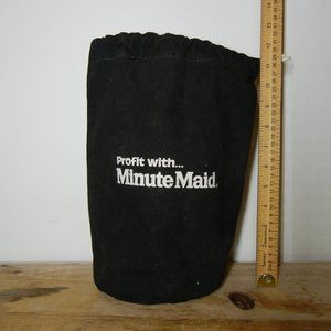 Vintage Minute Maid Sales Pull String Closure Bag Promotional Advertising Sack